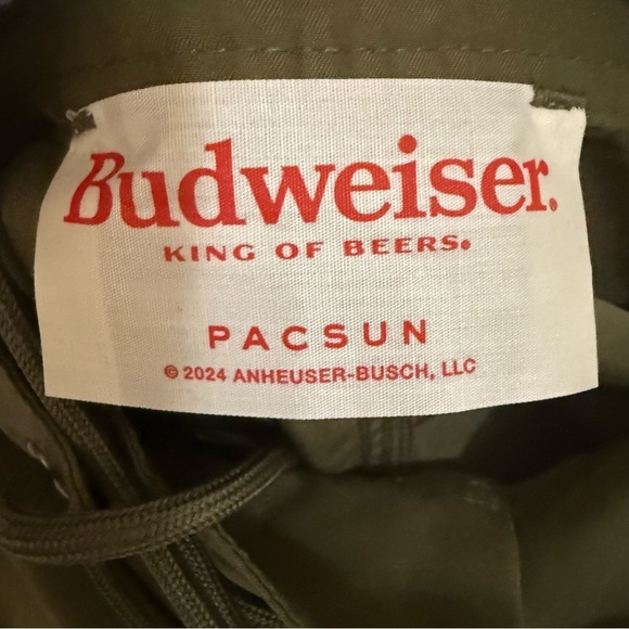 PacSun Cream and Green Swim Board Shorts Budweiser Collab - Picture 3 of 4